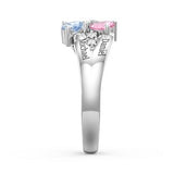 Heart Cluster Ring with Accents