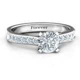 Elegant Duchess Ring with Shoulder Accents