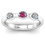 1-4 Infinite Wave Multi Stone Ring