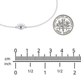 Evil Eye Bracelet with Eyelash