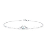 Evil Eye Bracelet with Eyelash