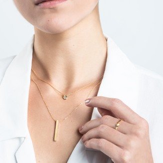 Solitaire Pear Shaped Pendant